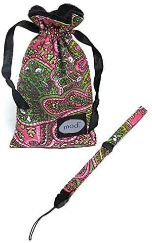 Mod Straps Hot Pink Paisley Compact Accessory Bag