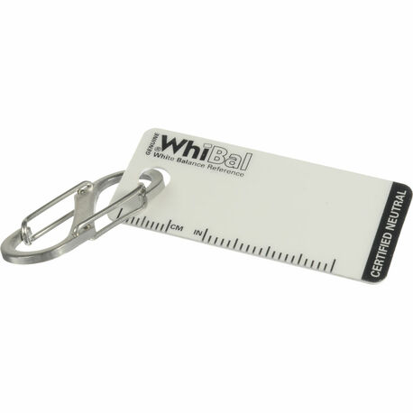 WhiBal G7 Key Chain White Balance Reference Gray Card (1x2")