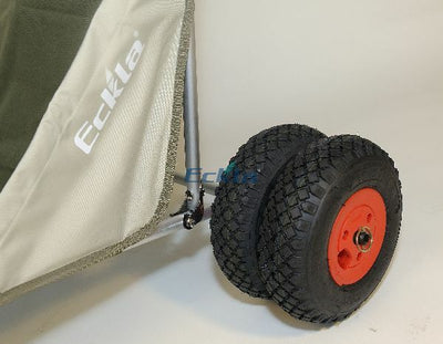 Eckla Rolly Axle and Tires for Dual Wheel Setup